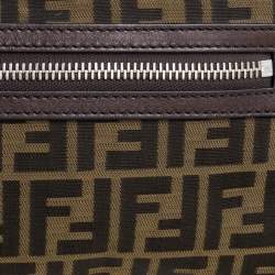 Fendi Tobacco Zucca Canvas Slim Waist Belt Bag