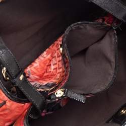 Pre Owned Fendi Multicolor Rose Zucca Fabric Tote