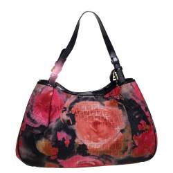 Pre Owned Fendi Multicolor Rose Zucca Fabric Tote