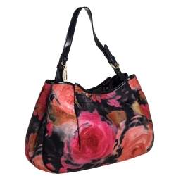 Pre Owned Fendi Multicolor Rose Zucca Fabric Tote