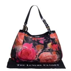 Pre Owned Fendi Multicolor Rose Zucca Fabric Tote