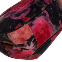 Pre Owned Fendi Multicolor Rose Zucca Fabric Tote