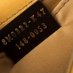 Pre Owned Fendi Mustard Yellow Leather Chain Clutch