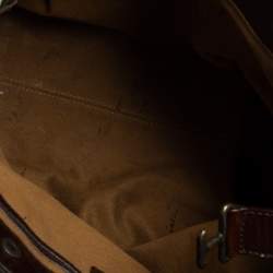 Pre Owned Fendi Tobacco Zucca Canvas and Leather Medium Chef De Jour Tote