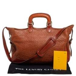 Pre Owned Fendi Brown Leather IT Tote 
