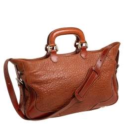 Pre Owned Fendi Brown Leather IT Tote 