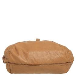 Pre Owned Fendi Tan/Brown Leather Spy Hobo