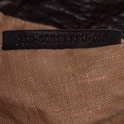 Pre Owned Fendi Tobacco Zucca Canvas and Tortuga Leather Spy Hobo
