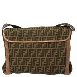 Fendi Tobacco Zucca Canvas Messenger Bag