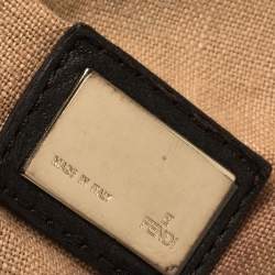 Pre Owned Fendi Tobacco Zucca Canvas and Leather Spy Bag