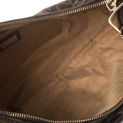 Pre Owned Fendi Tobacco Zucca Canvas and Leather Hobo