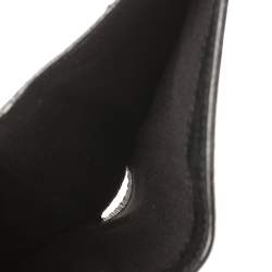 مملوكة مسبقًا Fendi Black Zucchino Coated Canvas Compact Wallet