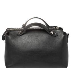 Pre Owned Fendi Black Leather Small By The Way Boston Bag