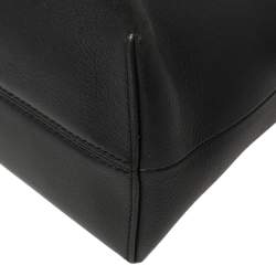 Pre Owned Fendi Black Leather Small By The Way Boston Bag