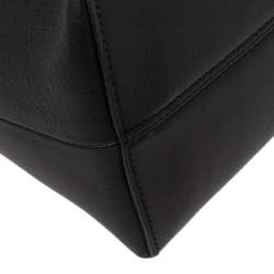 Pre Owned Fendi Black Leather Small By The Way Boston Bag
