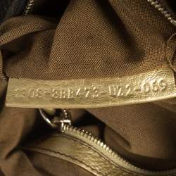 Pre Owned Fendi Tobacco/Gold Zucca Canvas and Leather Small Chef Chain Link Hobo