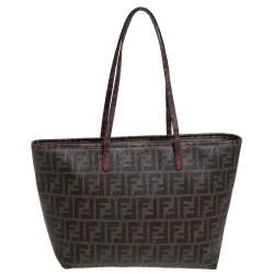 مملوكة مسبقًا حقيبة شوبر فندي كانفاس توباكو زوكا مبطن صغيرة