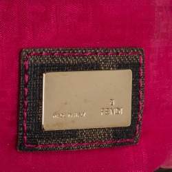 مملوكة مسبقًا حقيبة شوبر فندي كانفاس توباكو زوكا مبطن صغيرة