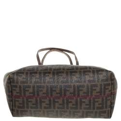 مملوكة مسبقًا حقيبة شوبر فندي كانفاس توباكو زوكا مبطن صغيرة