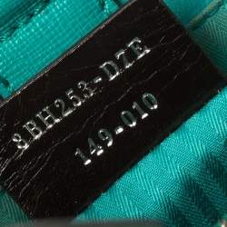 Pre Owned Fendi Turquoise Leather Mini 2Jours Tote