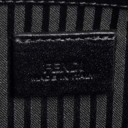 Pre Owned Fendi Black Leather 2 Jours Envelope Clutch