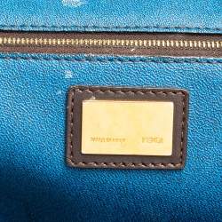 Pre Owned Fendi Tobacco Zucca Coated Canvas Large Roll Shopper Tote