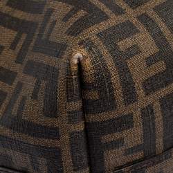 Pre Owned Fendi Tobacco Zucca Coated Canvas Large Roll Shopper Tote