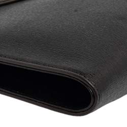 Pre Owned Fendi Bicolor Leather Clutch