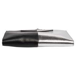 Pre Owned Fendi Bicolor Leather Clutch