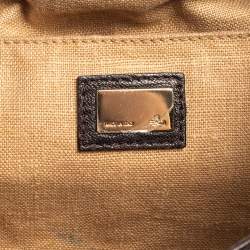Pre Owned Fendi Tobacco Zucca Canvas and Leather Spy Bag