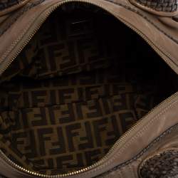 Pre Owned Fendi Brown Leather Spy Hobo