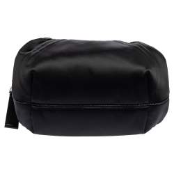Pre Owned Fendi Black Satin Baby Spy Bag