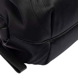 Pre Owned Fendi Black Satin Baby Spy Bag