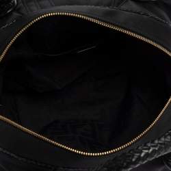 Pre Owned Fendi Black Satin Baby Spy Bag