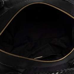 Pre Owned Fendi Black Satin Baby Spy Bag