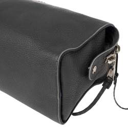 Pre Owned Fendi Grey Leather Selleria Leather Lei Boston Bag