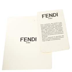 Pre Owned Fendi Grey Leather Selleria Leather Lei Boston Bag