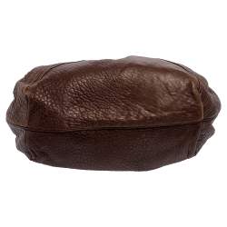 Pre Owned حقيبة فندي سباي جلد منقوش بني داكن 