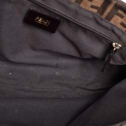 مملوكة مسبقًا Fendi Tobacco Zuccca Canvas Mia Flap Shoulder Bag