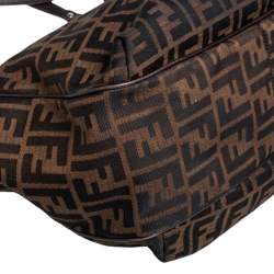 Pre Owned Fendi Tobacco Zucca Canvas and Leather Chef Shopper Tote