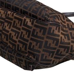 Pre Owned Fendi Tobacco Zucca Canvas and Leather Chef Shopper Tote