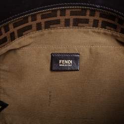 Pre Owned Fendi Tobacco Zucca Canvas and Leather Chef Shopper Tote