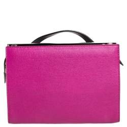 Pre Owned Fendi Multicolor Python and Leather Mini Demi Jour Shoulder Bag