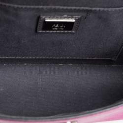 Pre Owned Fendi Multicolor Python and Leather Mini Demi Jour Shoulder Bag