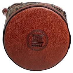 Pre Owned حقيبة كتف فندي باكت بالازو شعرعجل طباعة الفهد