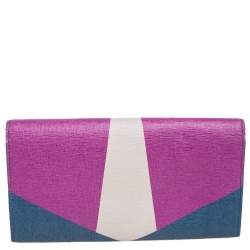 Pre Owned محفظة كونتيننتال فندي مونستر جلد مزخرف كريستال متعدد الألوان