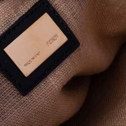 Pre Owned Fendi Black Leather Claudia Chain Shoulder Bag