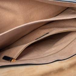 Pre Owned Fendi Black Leather Claudia Chain Shoulder Bag