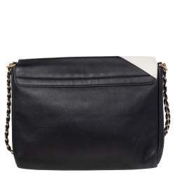 Pre Owned Fendi Black Leather Claudia Chain Shoulder Bag