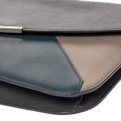 Pre Owned Fendi Multicolor Leather Large 2Jours Wrislet Envelope Clutch